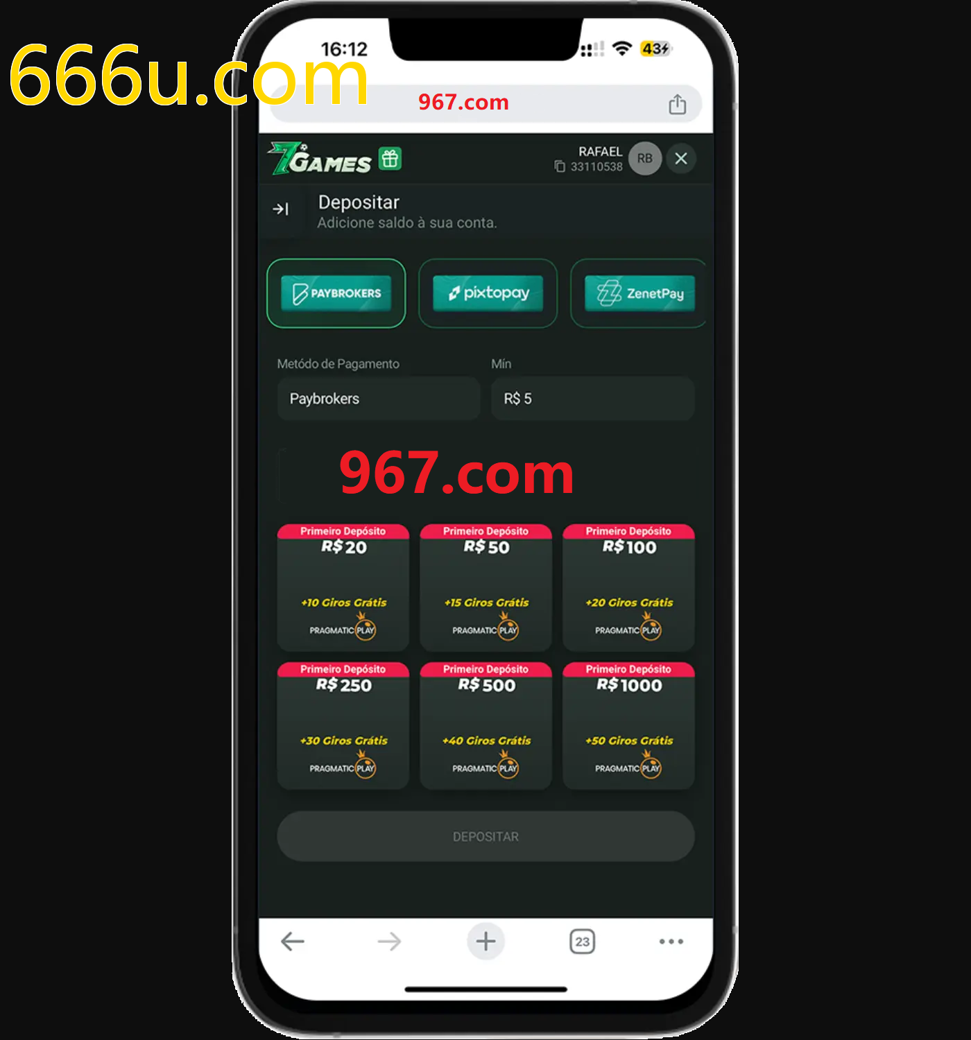 Baixe o aplicativo 666u.com para jogar a qualquer momento