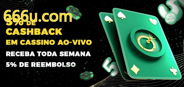 Promoções do cassino ao Vivo 666u.com